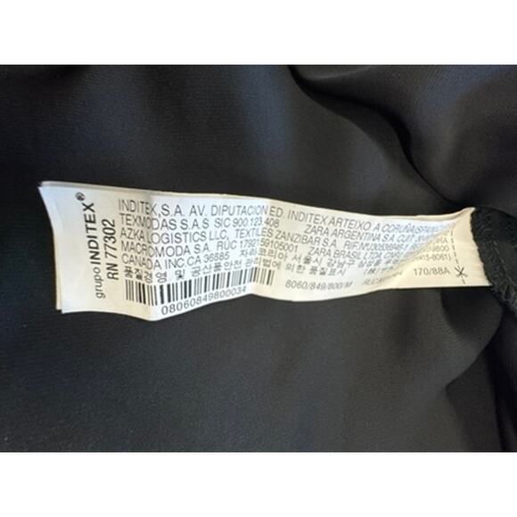 "ZARA WOMAN" Sheer Floral Midi Dress SZ M Whimsigoth Fairy Cottage Core Prairie - Picture 9 of 12